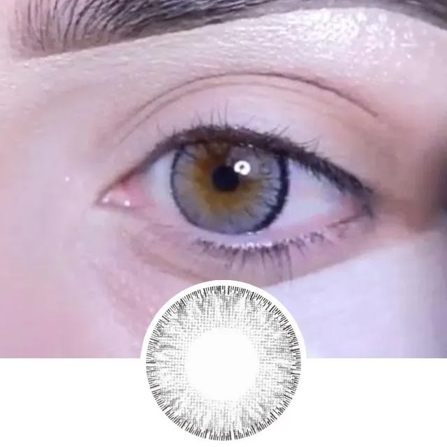 4 Tone Grey Colored Contacts