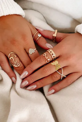 A Hand To Hold 9-Piece Ring Set (Gold)