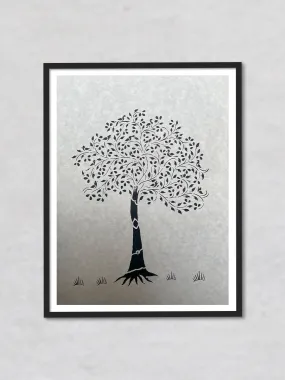 A Tree, Sanjhi Artwork By Ashutosh Verma