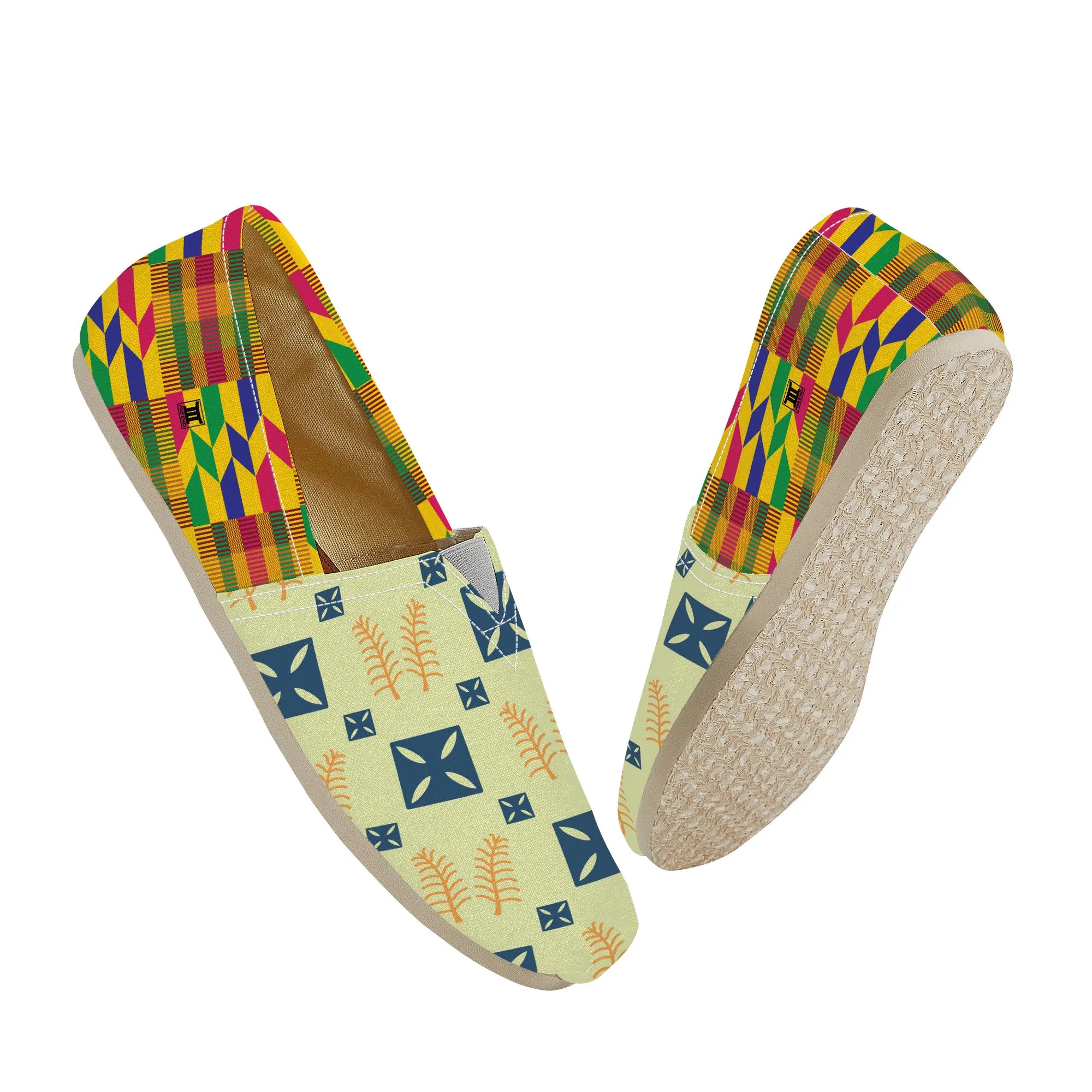 Adinkra Srade-Kente Slip-on Canvas