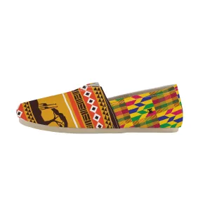 African Sunset-Kente Slip-on Canvas