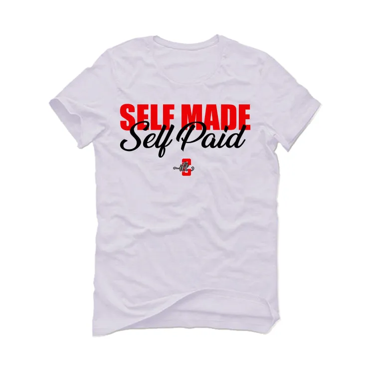 Air Jordan 4 "Red Cement" White T-Shirt (Self Made Self Paid)