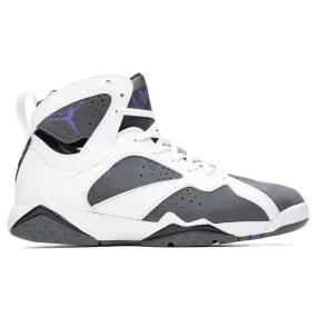 Air Jordan 7 Retro "Flint" - White/Varsity Purple