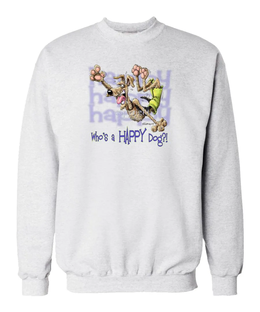 Airedale Terrier - Who's A Happy Dog - Sweatshirt