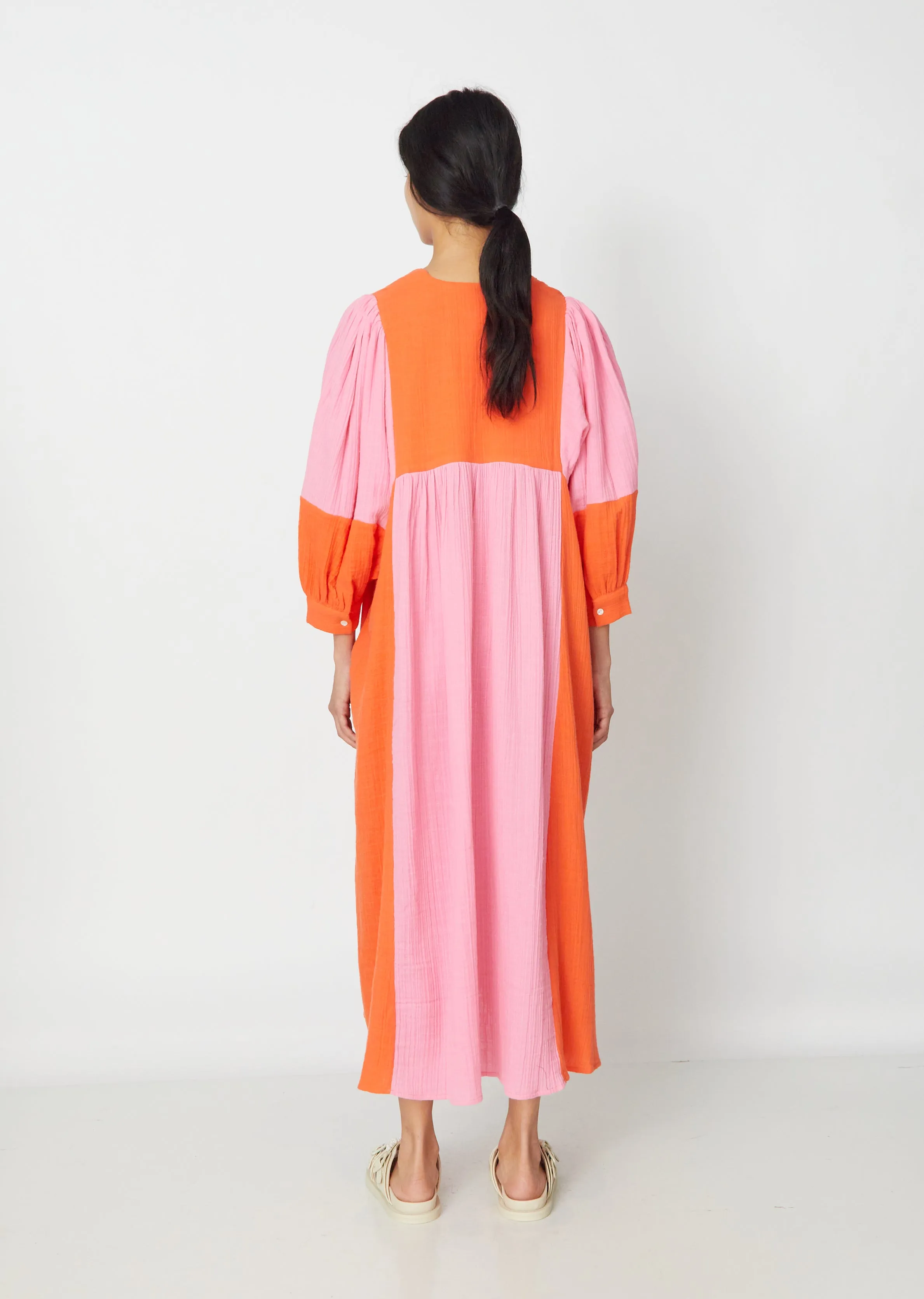 Ajmer Maxi Dress — Scarlet Red/Azalea