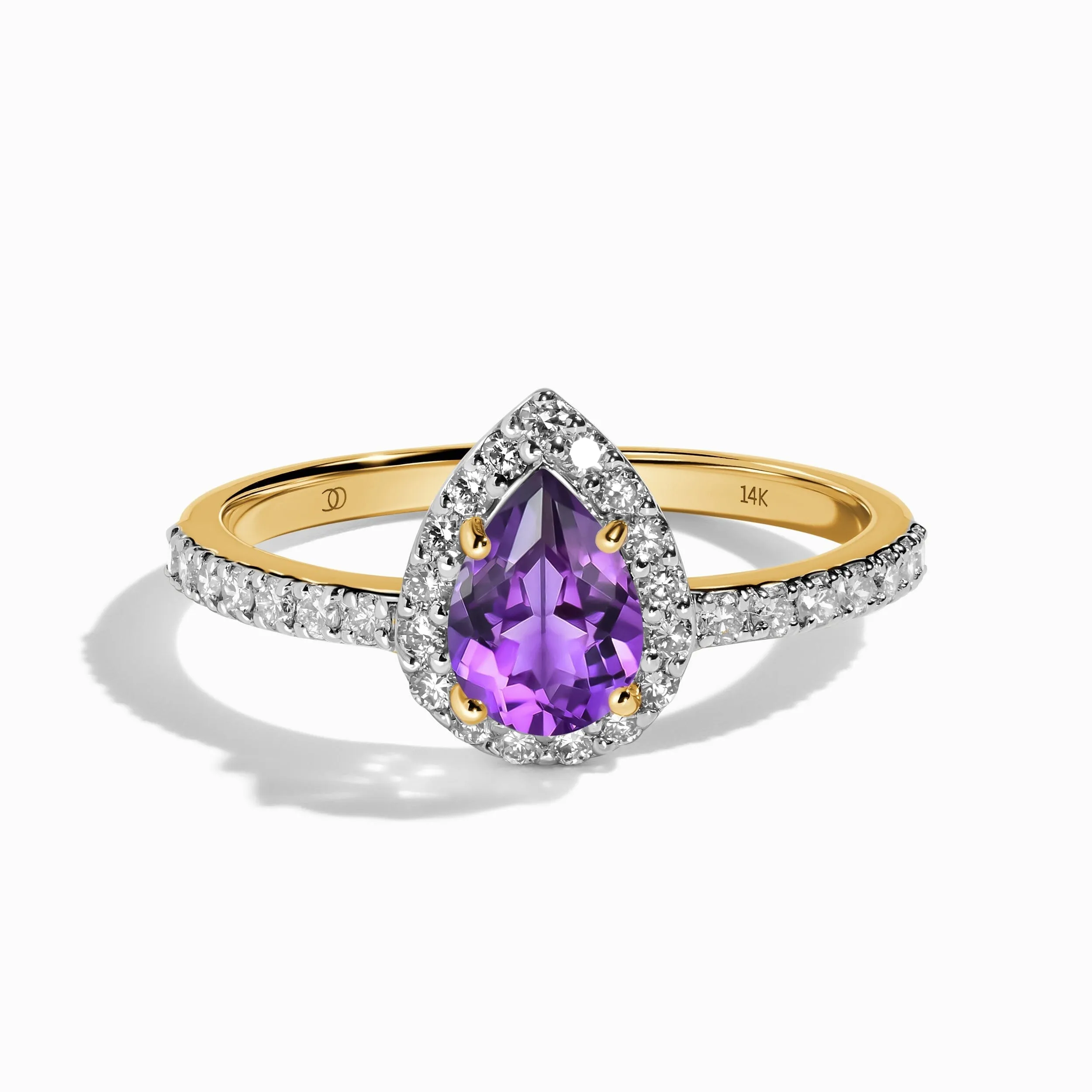 Amethyst Lab Diamond Ring - Tear of Joy