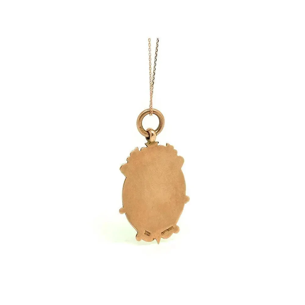 Antique Georgian (1822-1823 ) 9ct Rose Gold Crest Necklace