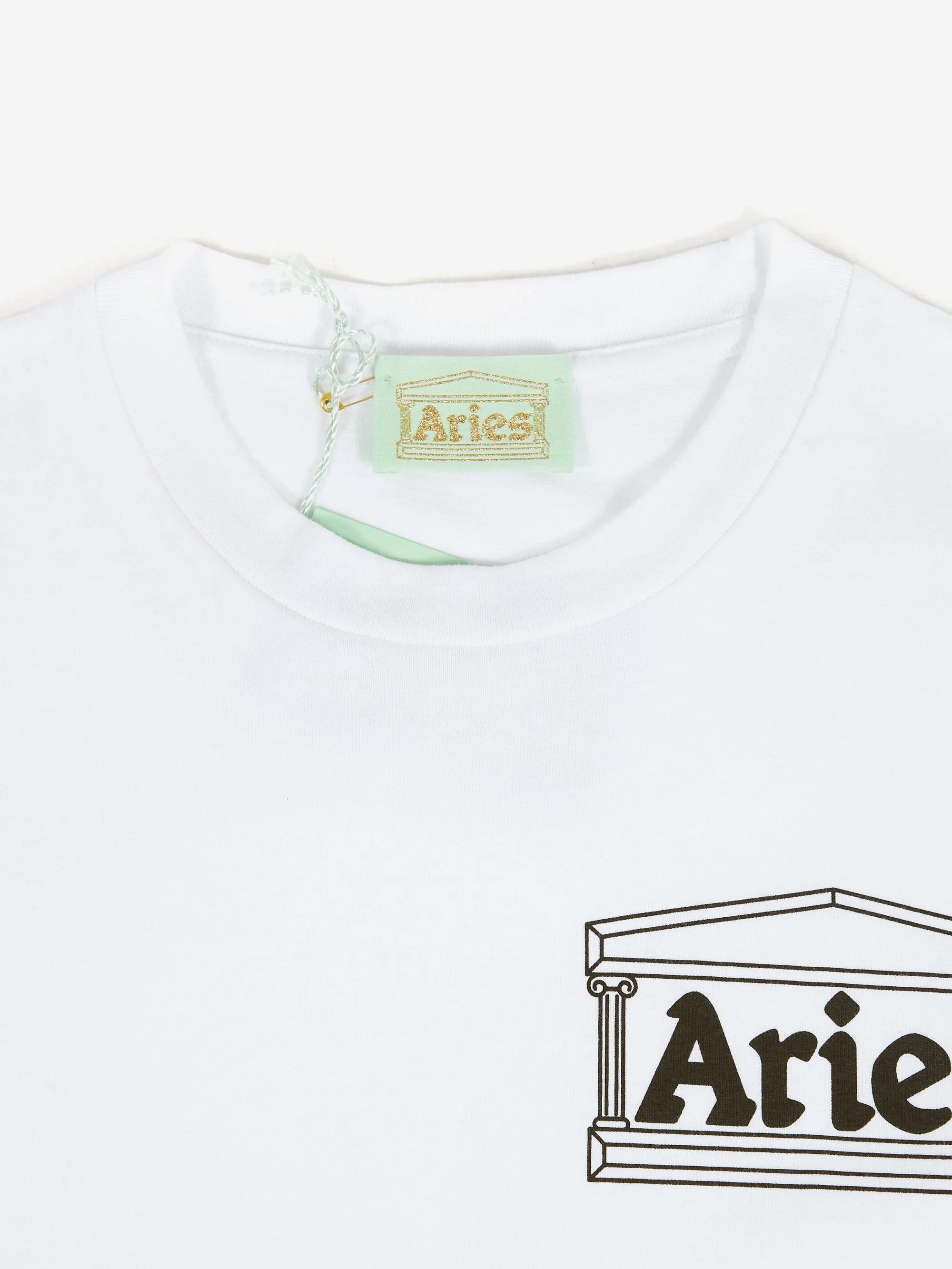 Aries Aries Temple Short Sleeve T-Shirt W  (Baby Fit) - White