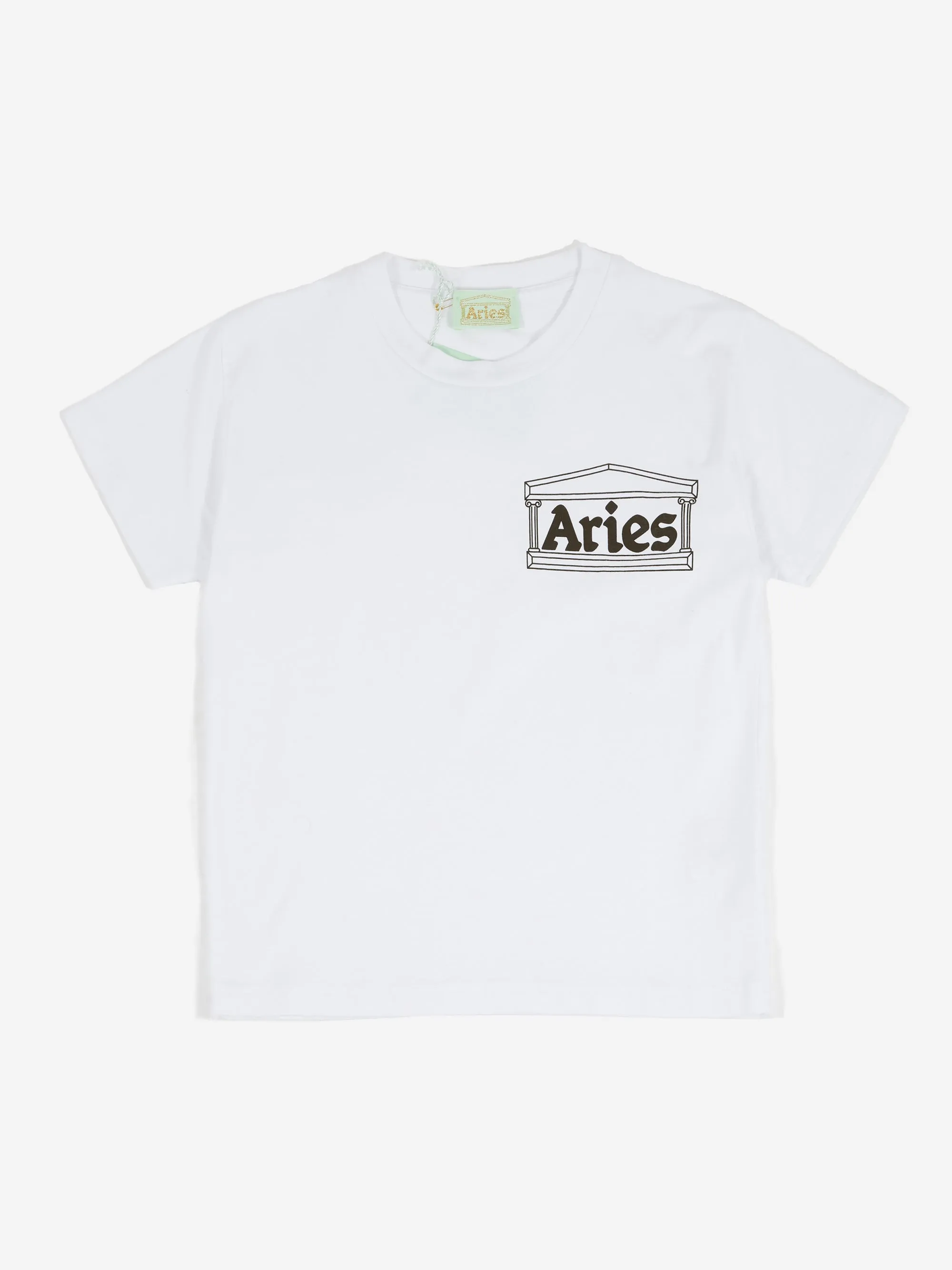 Aries Aries Temple Short Sleeve T-Shirt W  (Baby Fit) - White