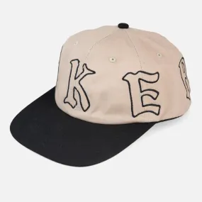 Baker Wrapped Snapback Cap - Khaki / Black