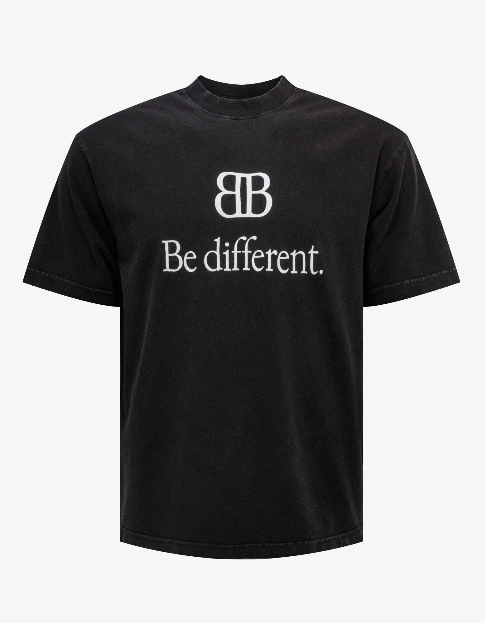 Balenciaga Black BB Logo Be Different T-Shirt