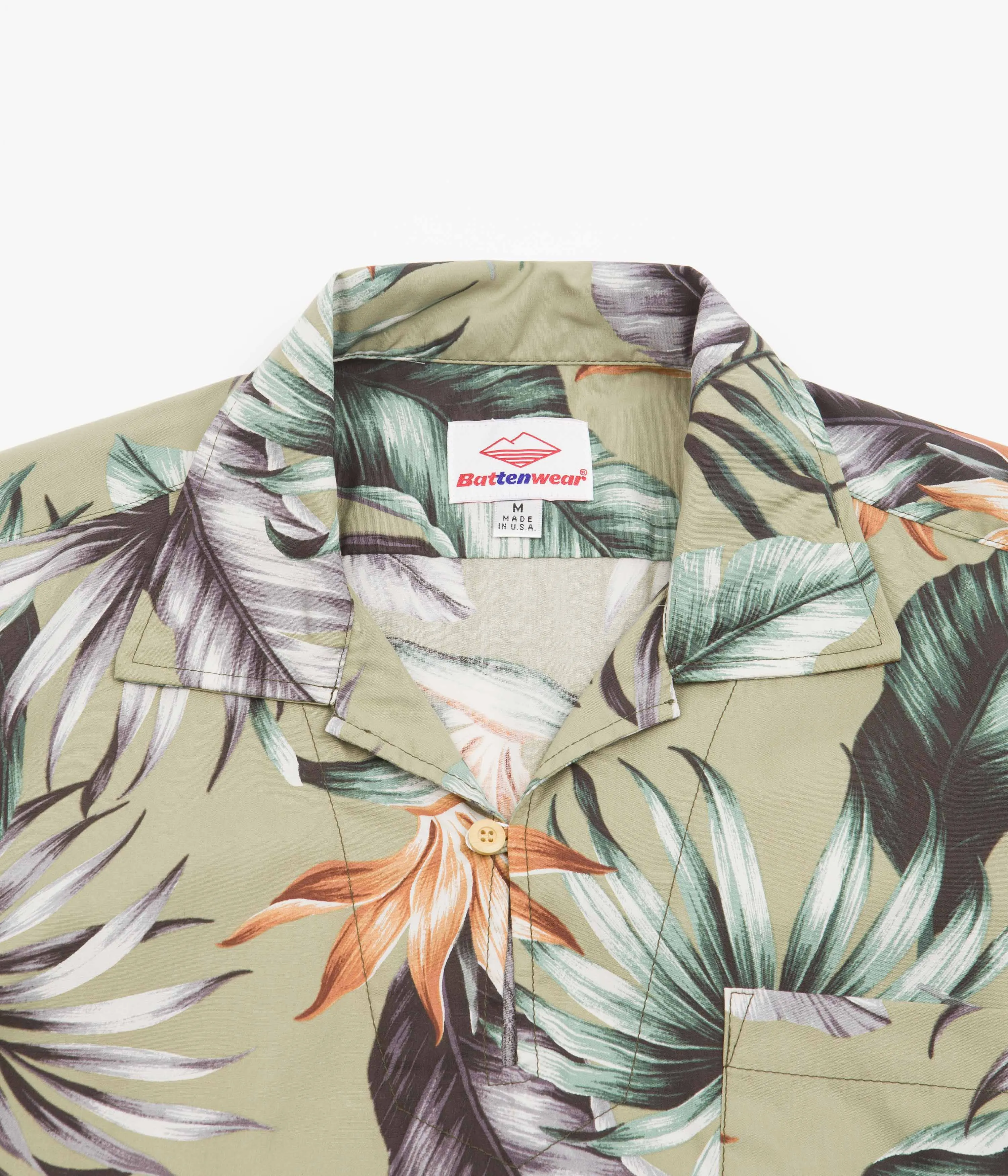 Battenwear Topanga Pullover Short Sleeve Shirt - Sage Paradise