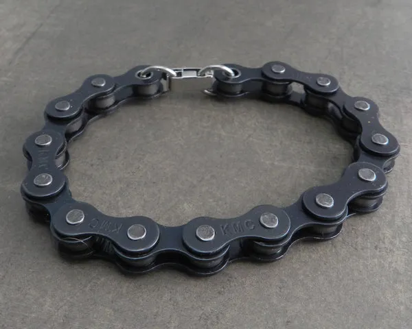 Bike Chain Bracelet Black