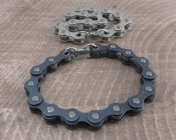 Bike Chain Bracelet Black