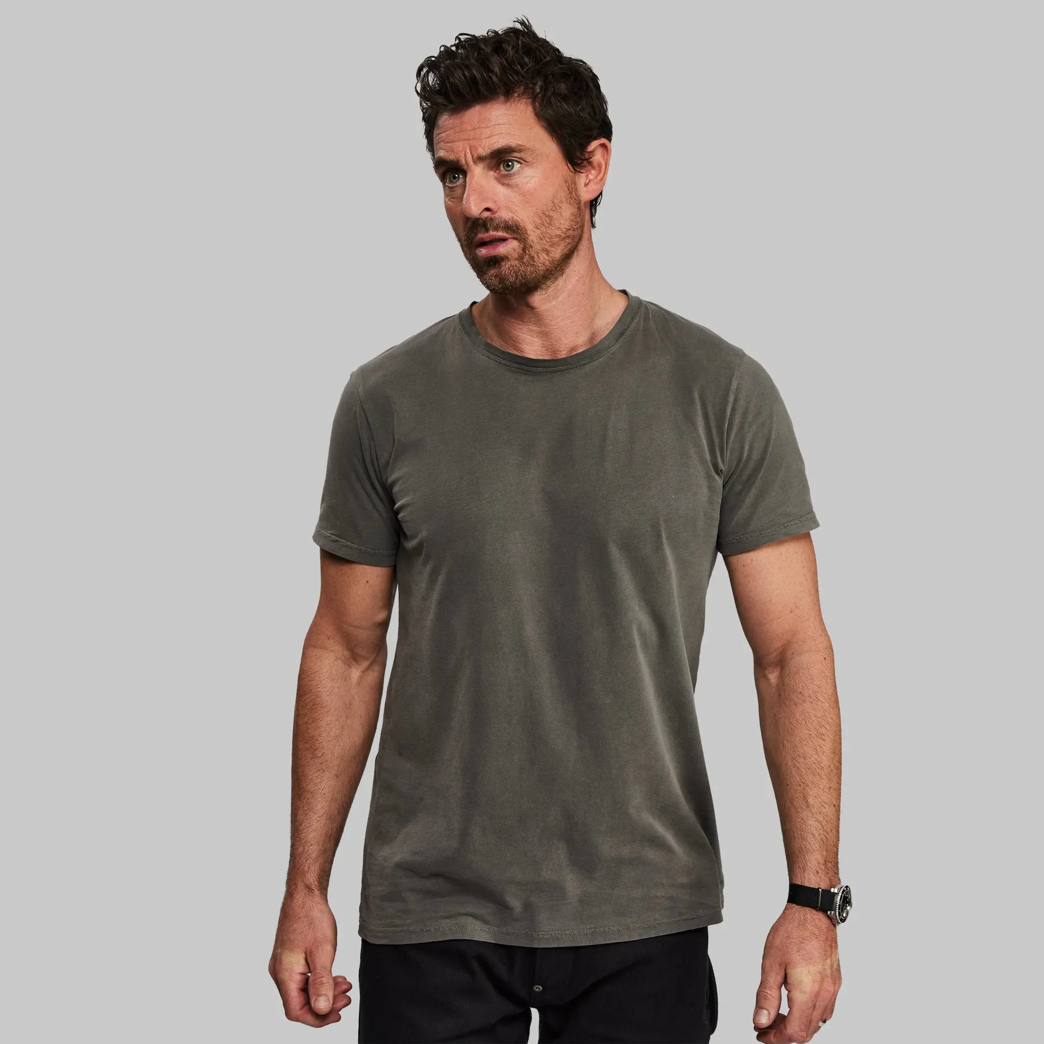 Black Algae Dyed T Shirt