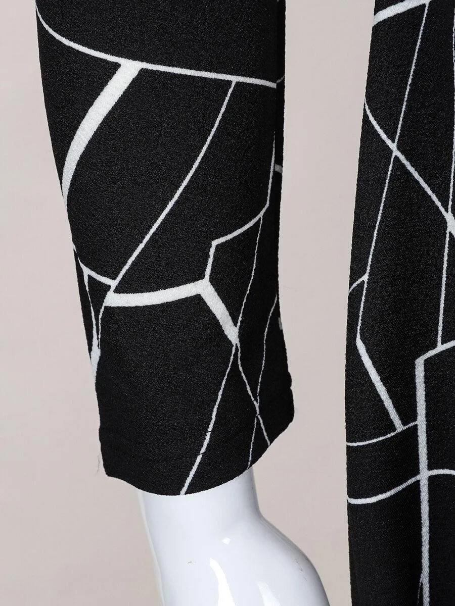 Black Irregular Geometric Plus size Dress