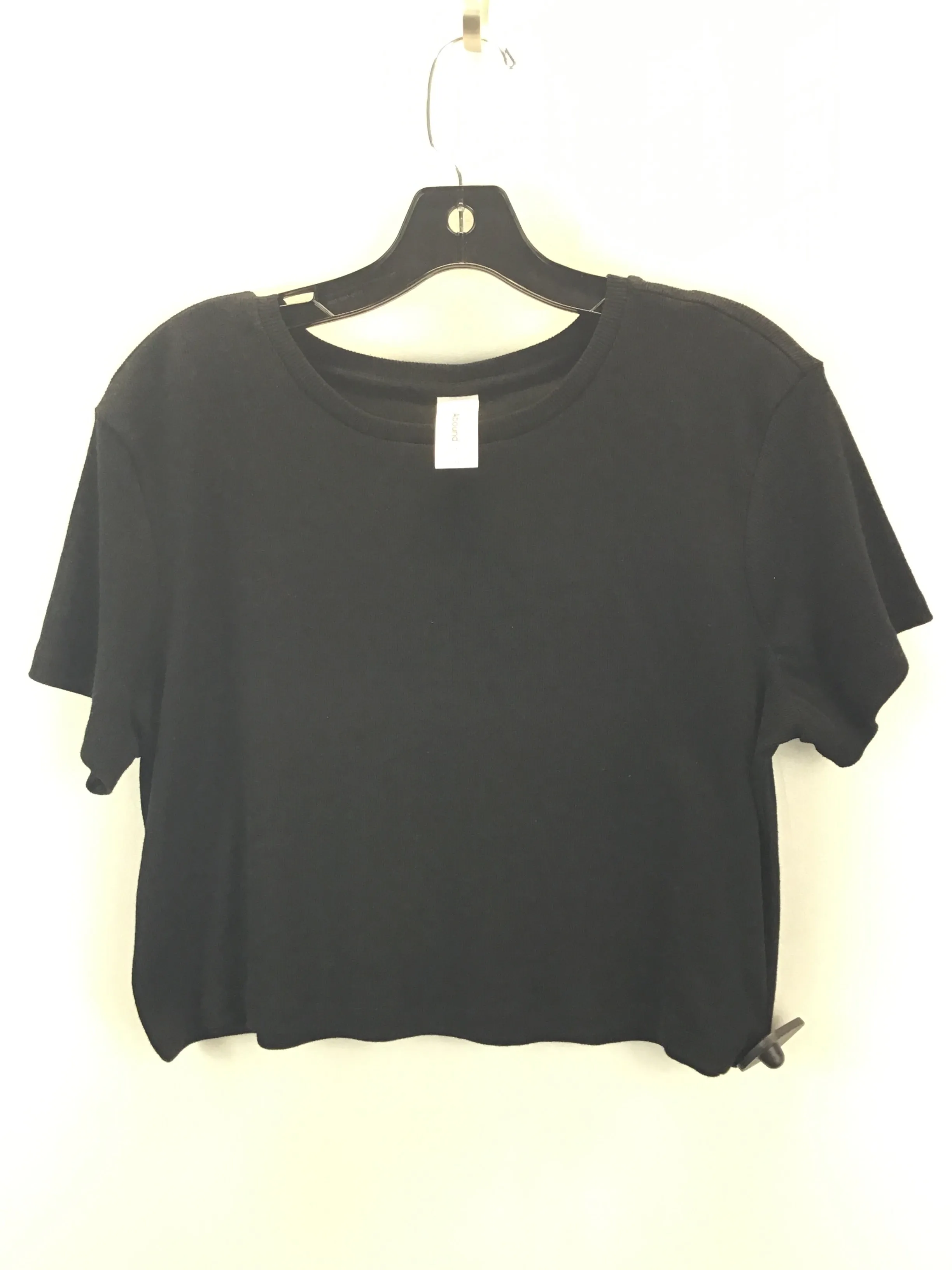 Black Top Short Sleeve Basic Abound, Size 1x