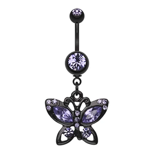 Blackline Butterfly Belly Bar