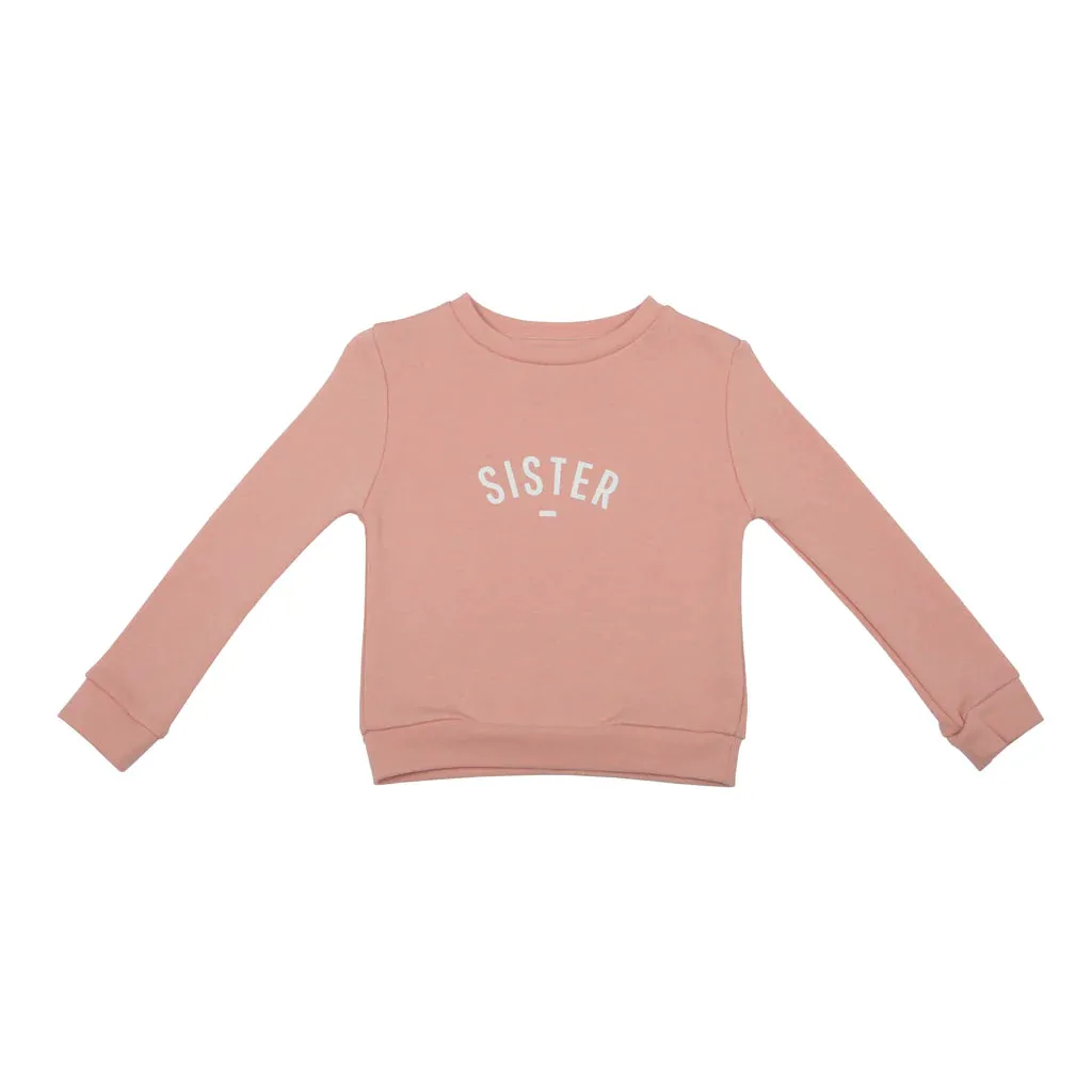 Bob & Blossom- Blush Pink  Sister Sweatshirt