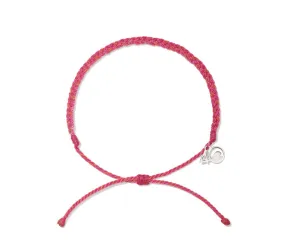 Braided Anklet in Multicolor Pink