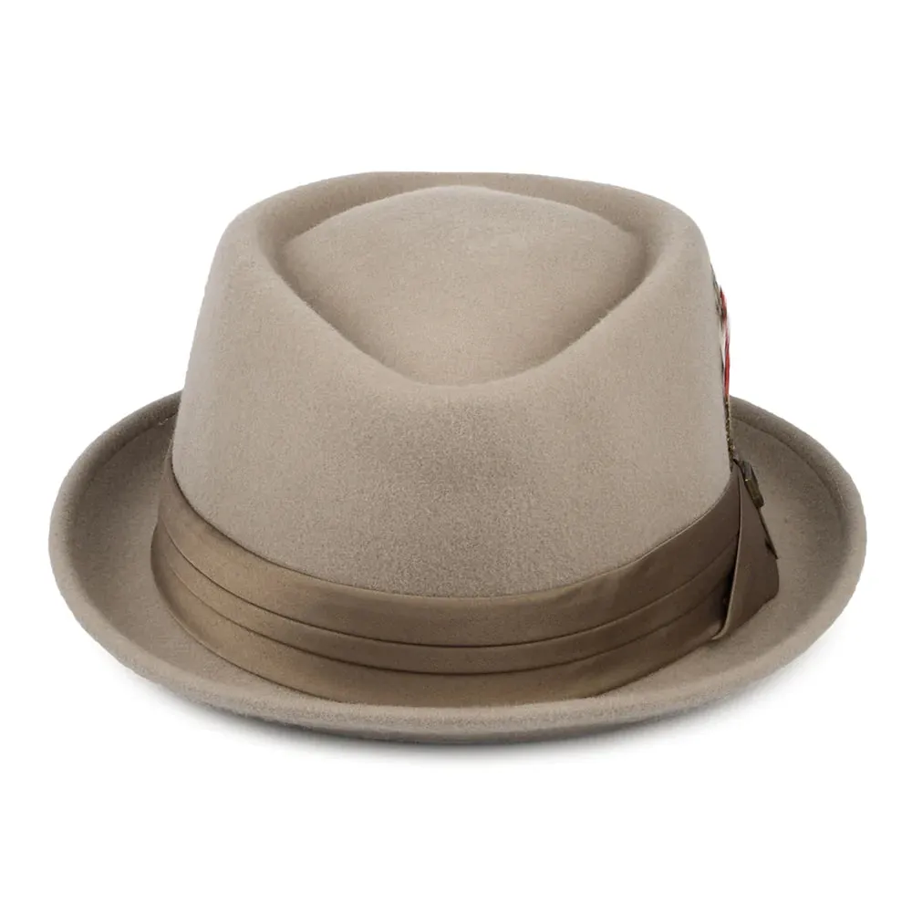 Brixton Stout Pork Pie Hat - Sand / Sand Band