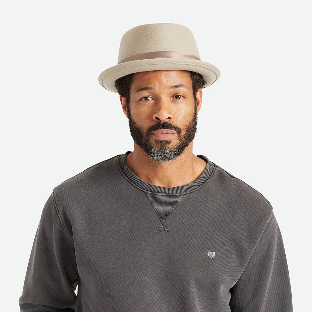 Brixton Stout Pork Pie Hat - Sand / Sand Band