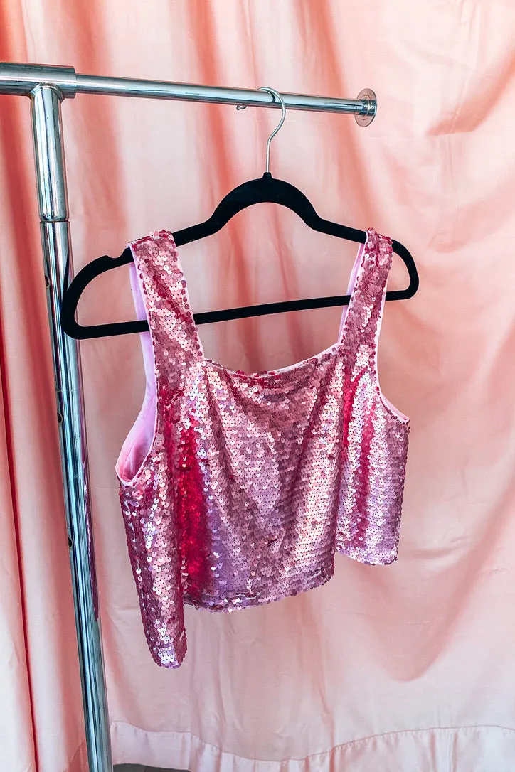 BuddyLove Pink Sugar Sequin Skirt Set| FINAL SALE