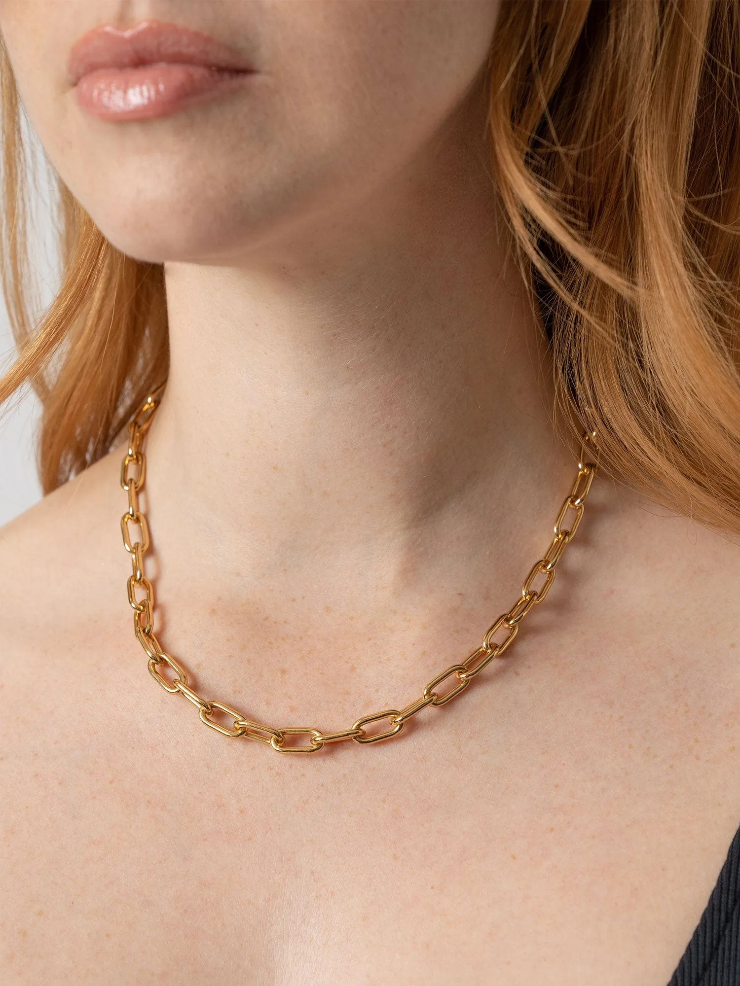 Cable Chain Necklace - Gold