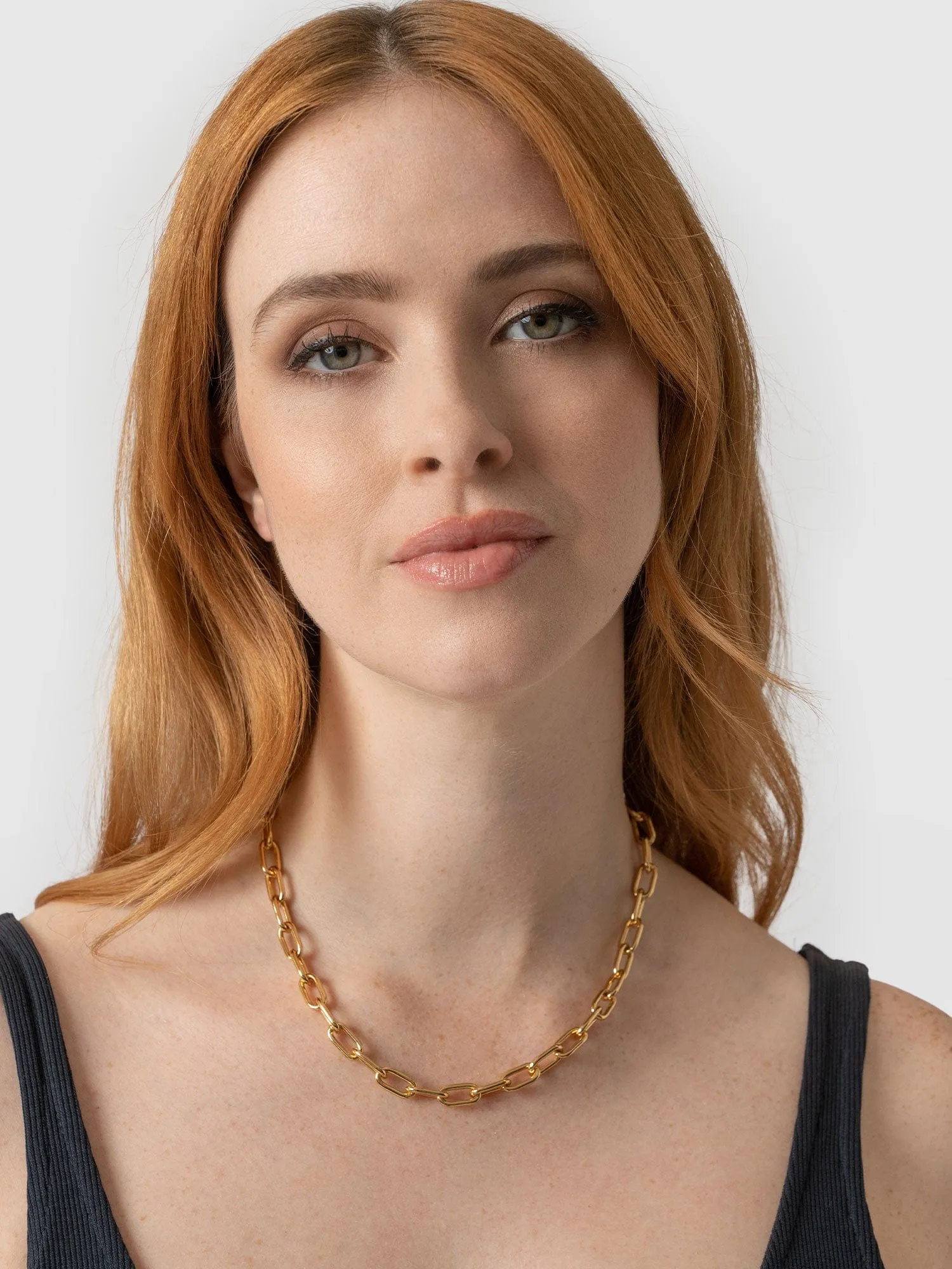 Cable Chain Necklace - Gold