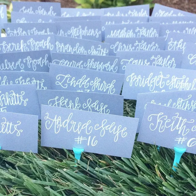 Calligraphy Place Cards