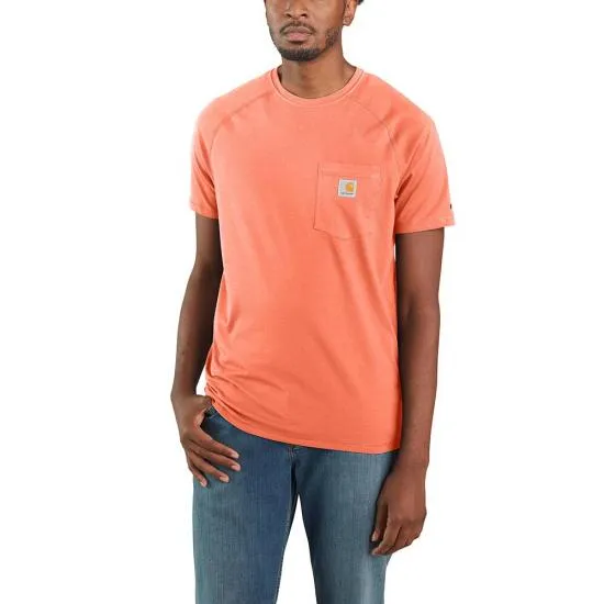 Carhartt Men's Force® Delmont Short Sleeve T-Shirt_Pumpkin