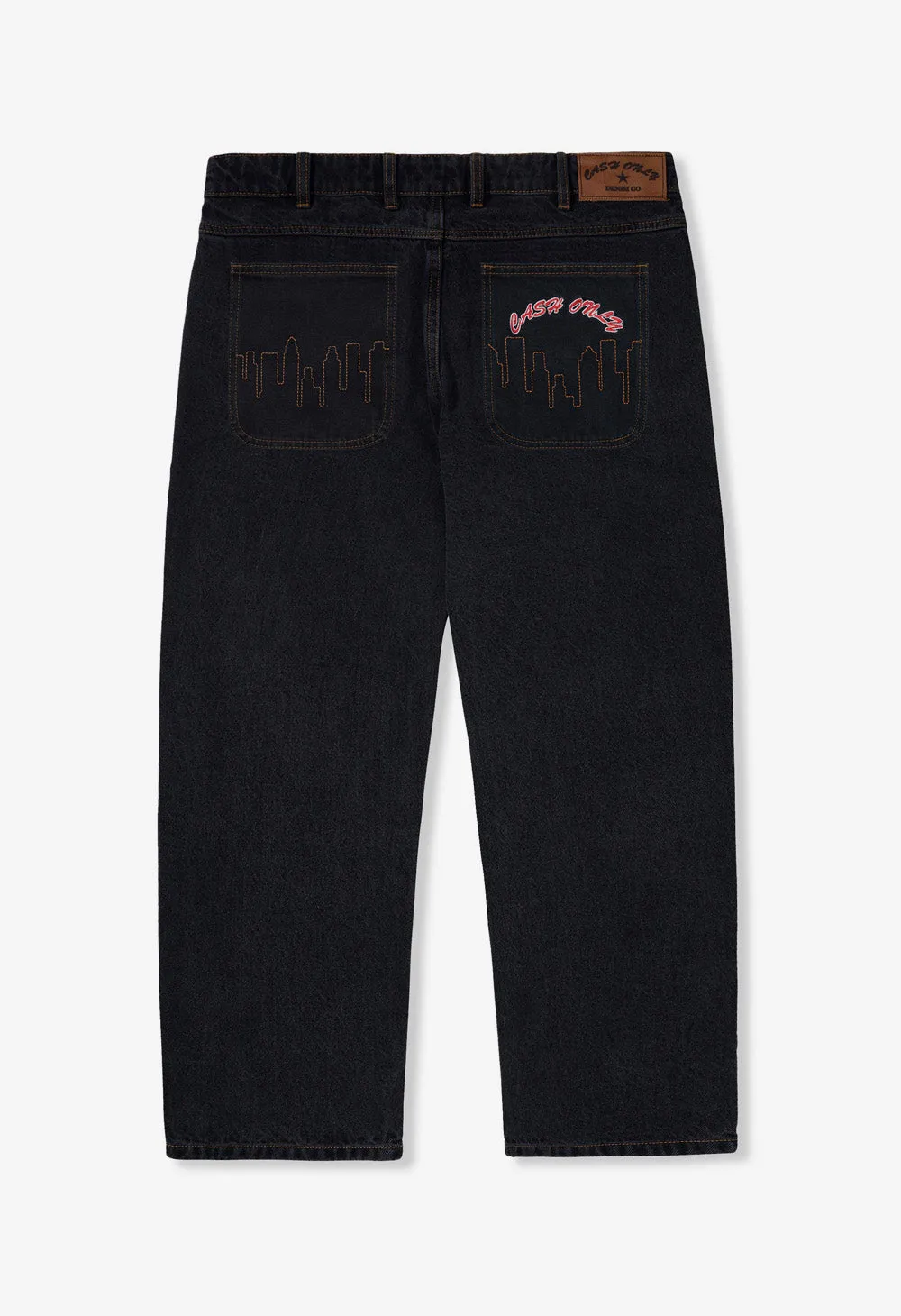 CASH ONLY Logo Baggy Denim Jeans