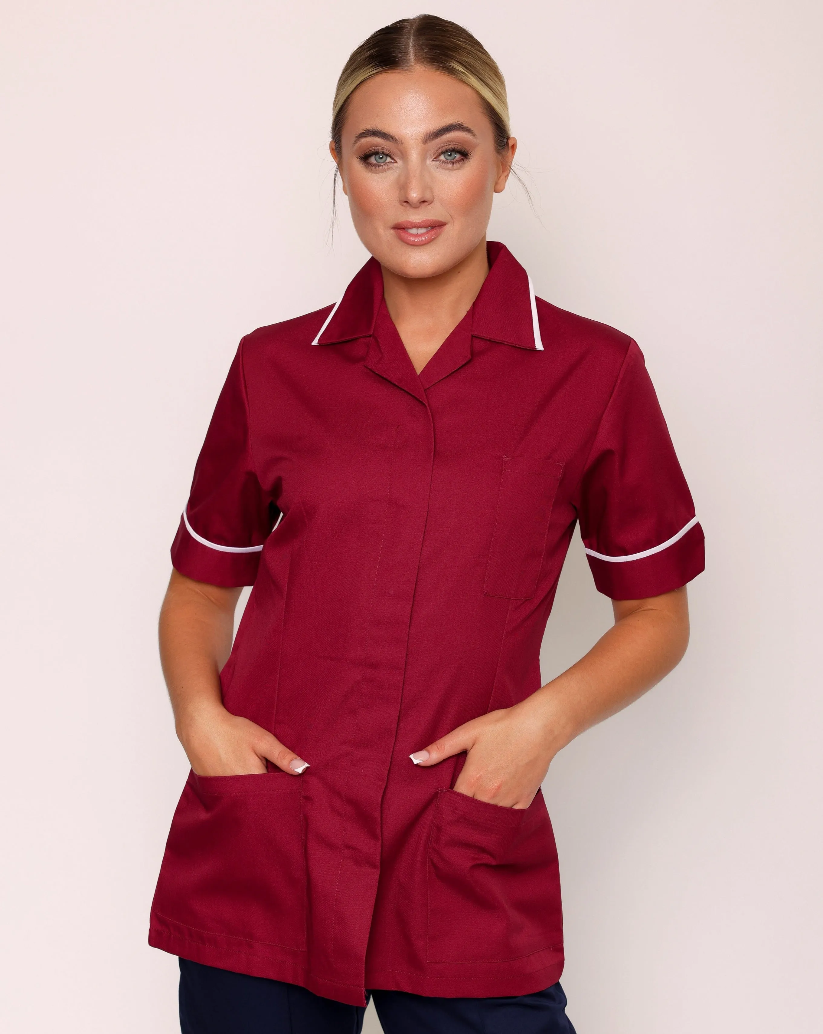 Claira Revere Collar Healthcare Tunic