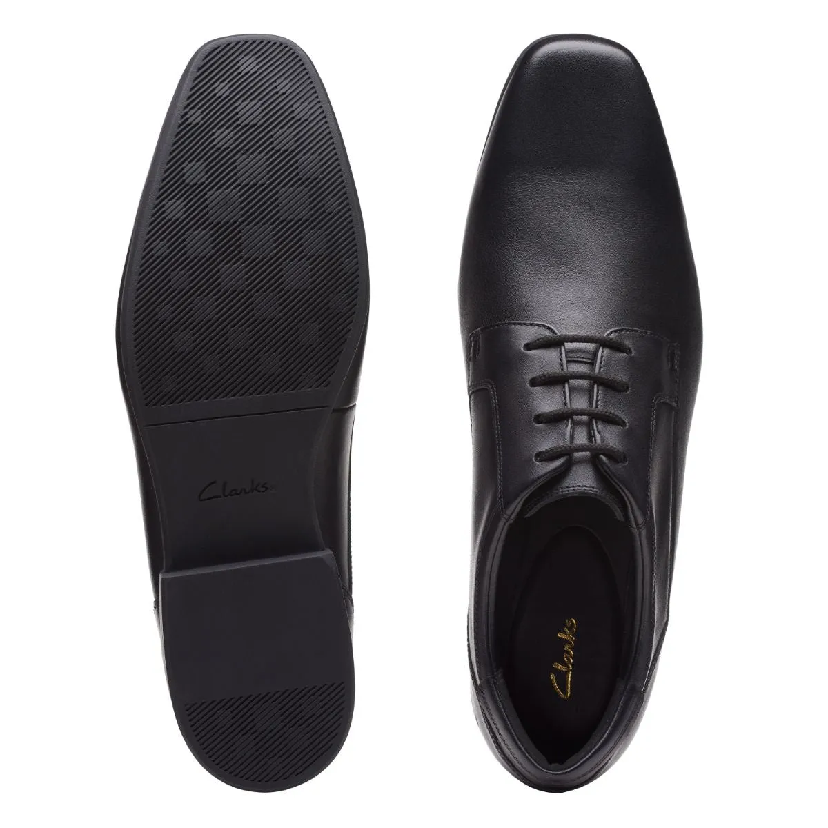 Clarks Sidton Lace Black Leather