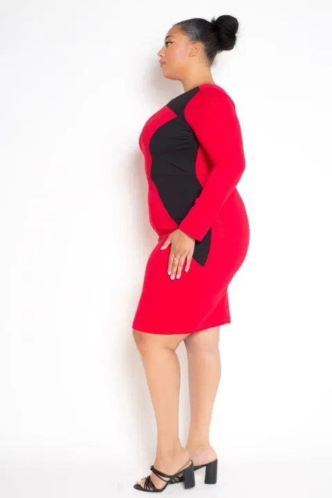 Colorblock Bodycon Dress