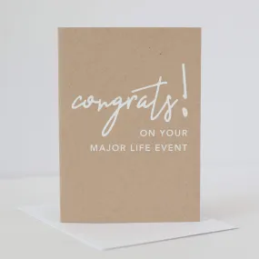 congratulations card, all-occasion greeting card, congrats on your major life event