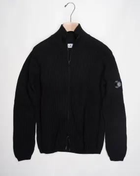 C.P. Company Re-Wool Zipped Knit / Black