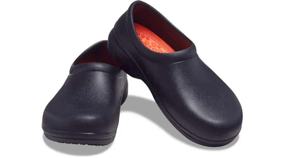 Crocs On The Clock Literide Work Slip On Clog Black