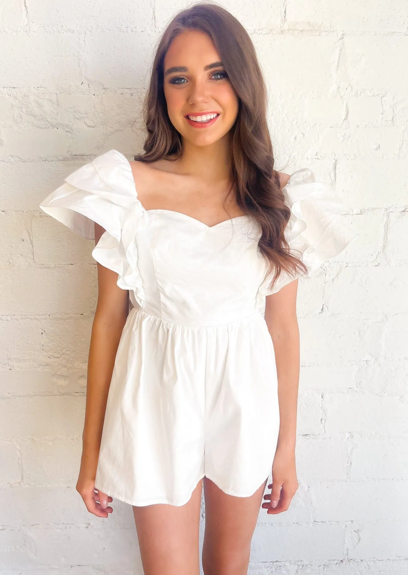 Cute As A Button Romper