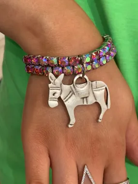 Donkey Pink AB Bracelet