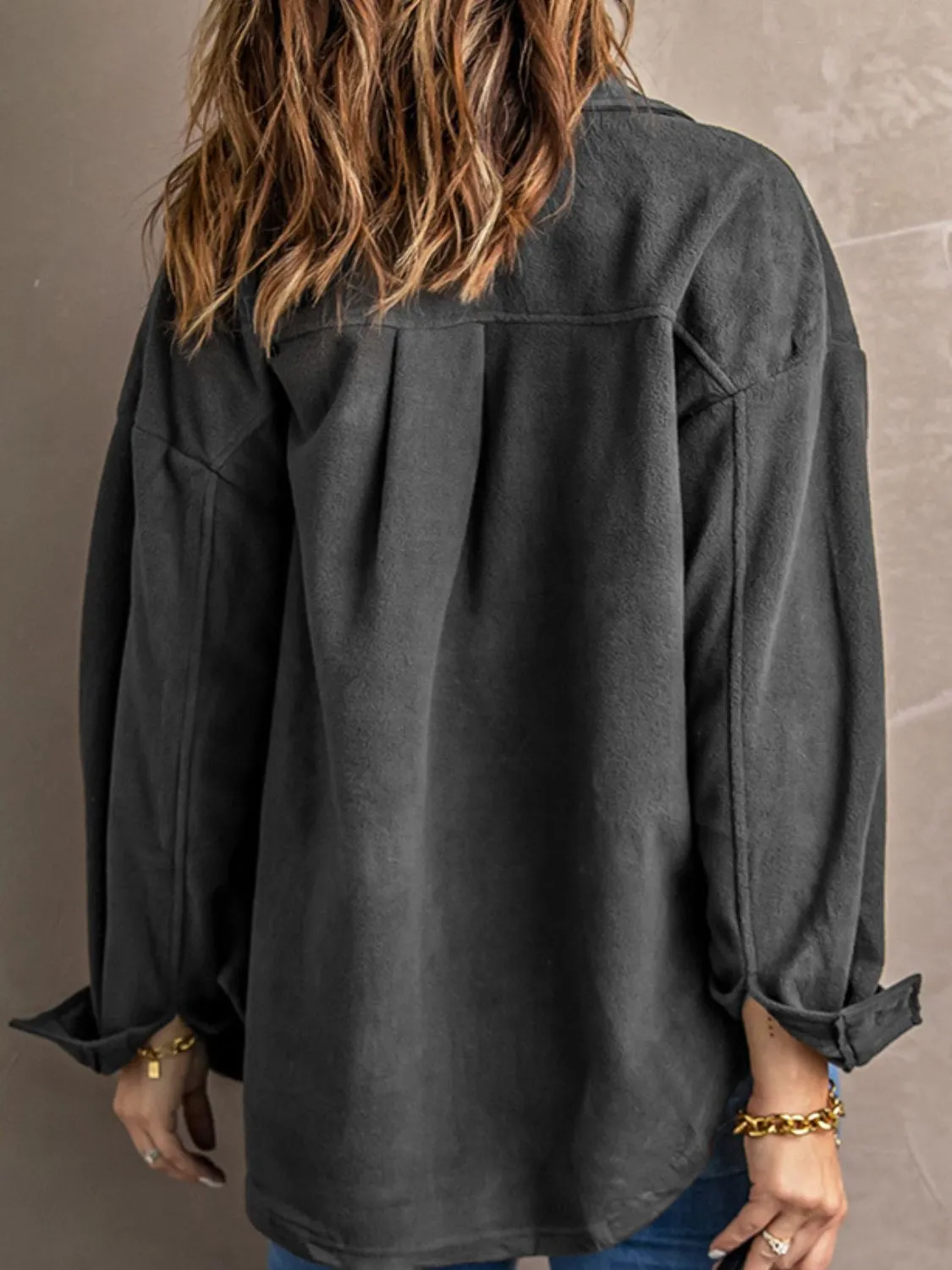 Explore More Collection - Button Up Long Sleeve Jacket