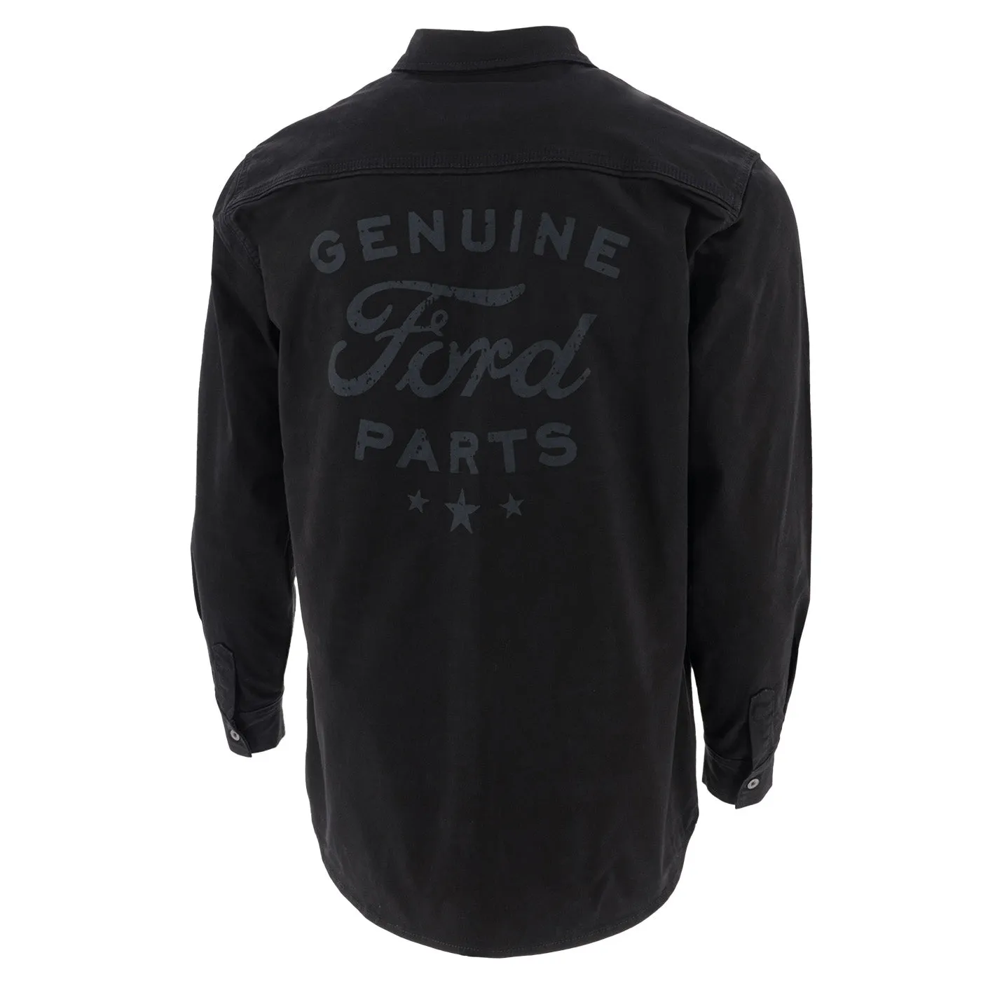 Ford Men's Heavy Duty Long Sleeve Shop Shirt Jac