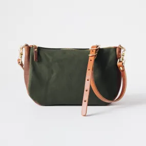 Green Canvas Crossbody Bag