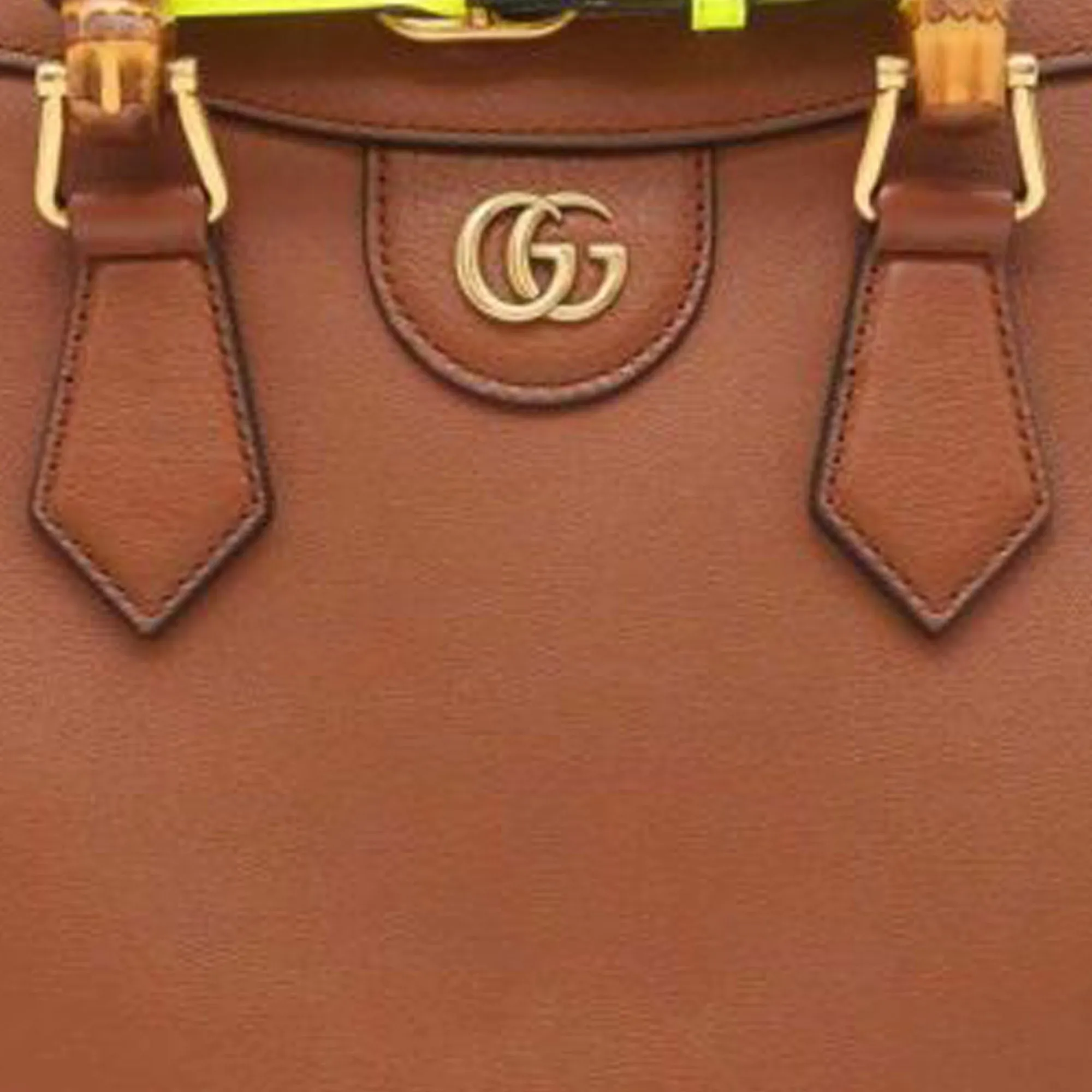 Gucci Bamboo Diana Small Brown Leather Satchel