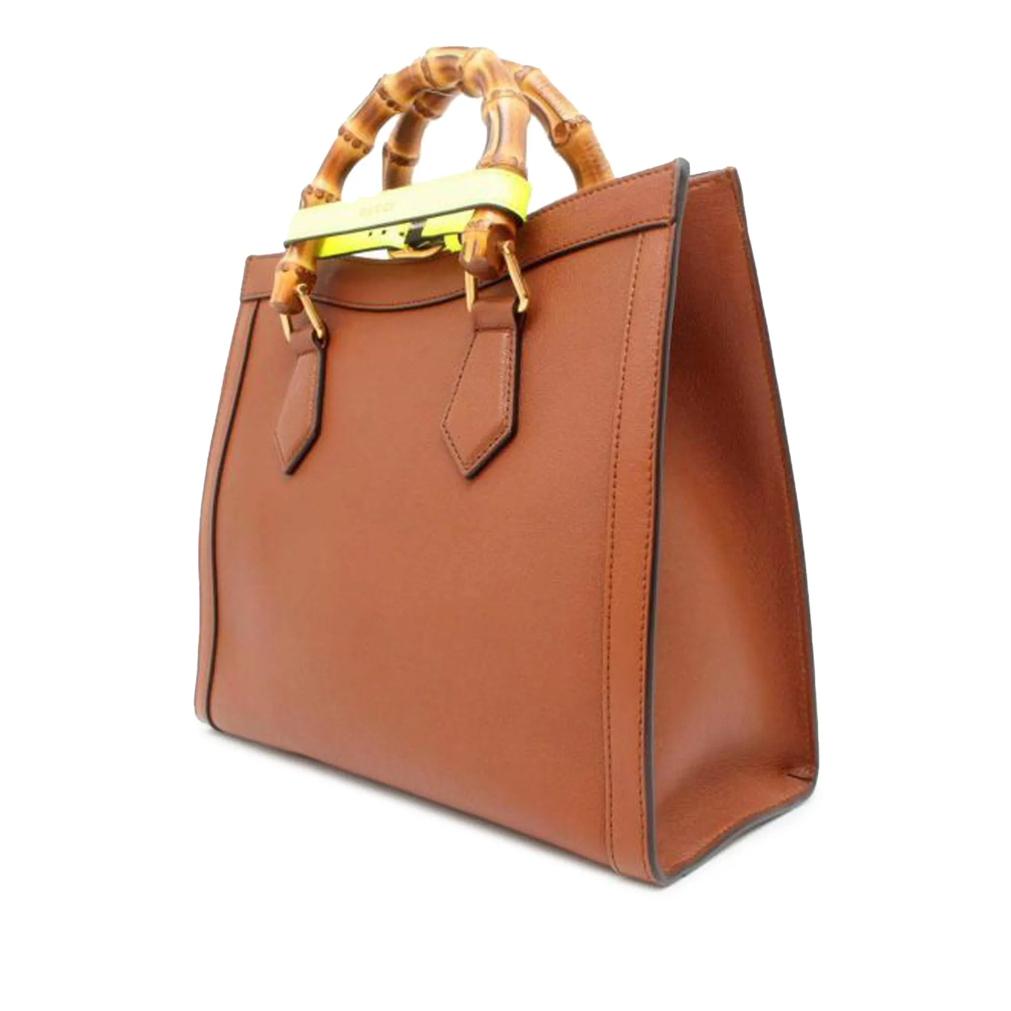 Gucci Bamboo Diana Small Brown Leather Satchel