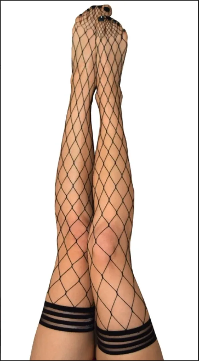 #H317 Reel Me In Fishnet Thigh Highs