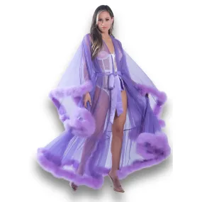 Hollywood Glam Luxury Robe - Purple