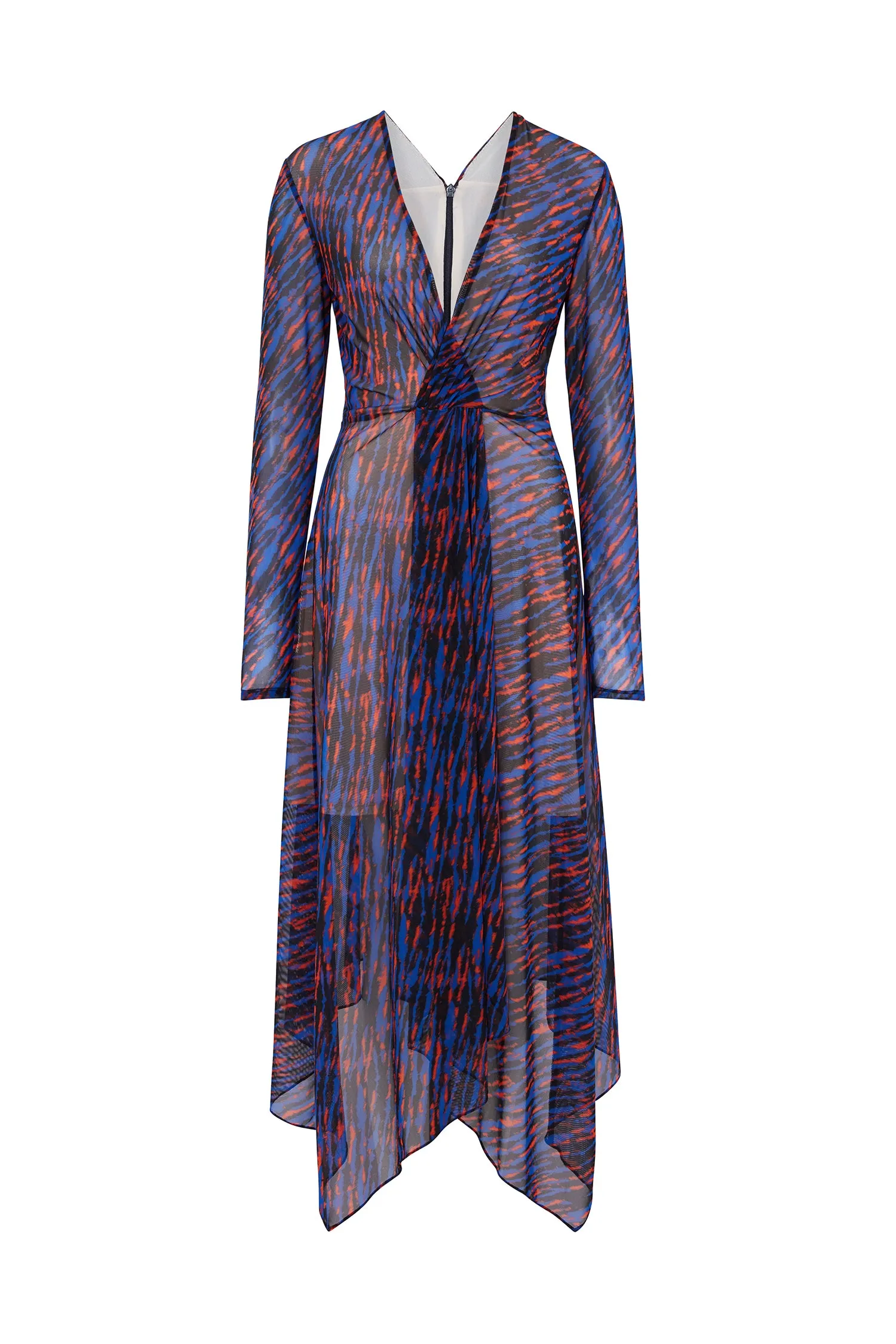 House Of Holland Knot Tie Midi Dress