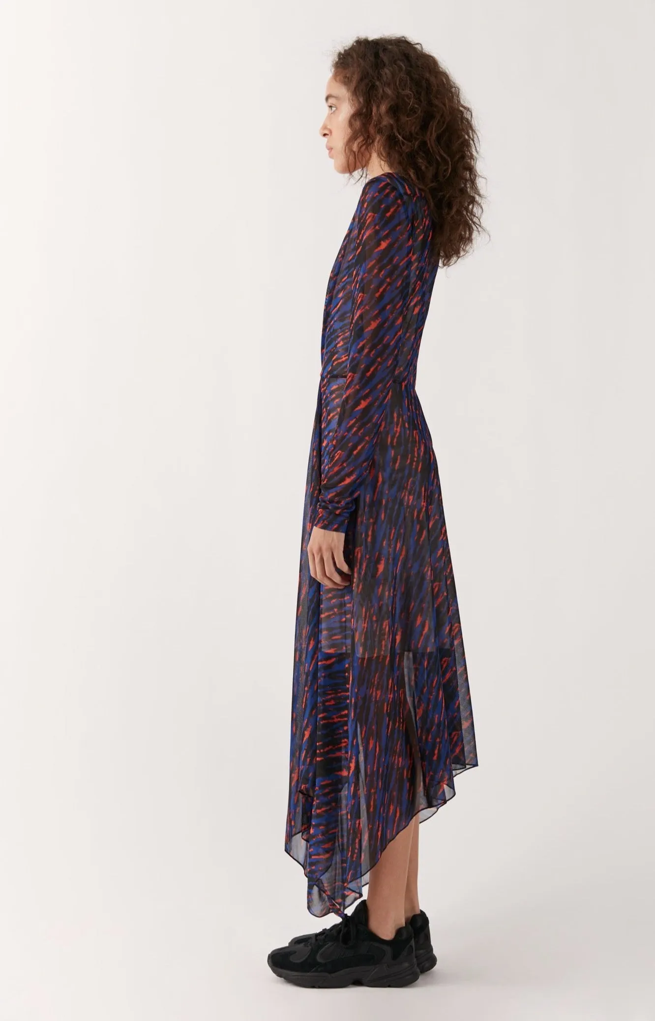 House Of Holland Knot Tie Midi Dress