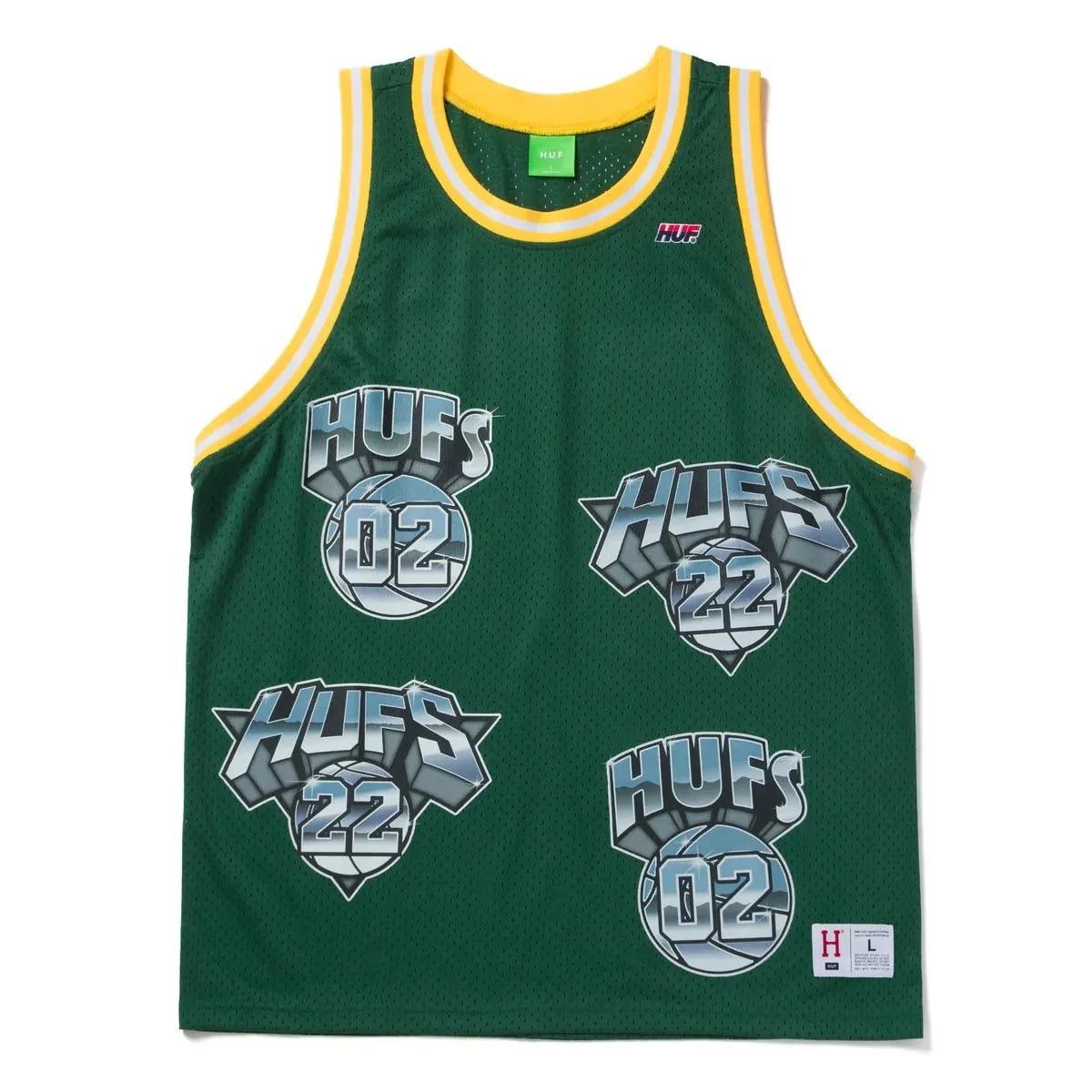 Huf Men Basketball Jersey Green KN00354-GRN